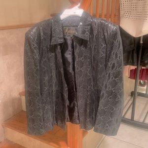 Reptile Leather Jacket
